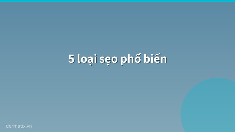 phan loai - Phân loại sẹo chi tiết: Lồi, lõm, phì đại, thâm – Cách nhận biết và điều trị